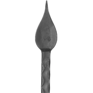 Pointe de lance en fer forgé, épais, différentes dimensions
