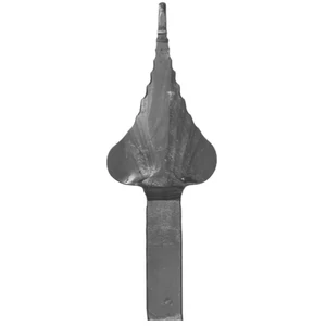 Pointe de lance en fer forgé, épais, différentes dimensions