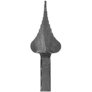 Pointe de lance en fer forgé, épais, différentes dimensions