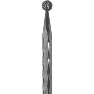 Pointe de lance en fer forgé, épais, différentes dimensions