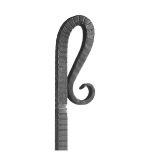 Pointe de lance en fer forgé, épais, différentes dimensions