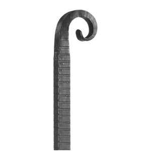 Pointe de lance en fer forgé, épais, différentes dimensions