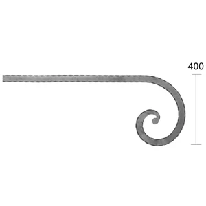 Arc de portail et de clôture, gauche, différentes sections