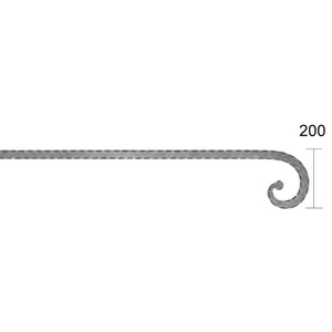 Arc de portail et de clôture, gauche, différentes sections