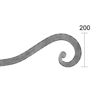 Arc de portail et de clôture, gauche, différentes sections