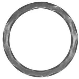 Cercle, profil carré martelé, différentes sections et diamètres