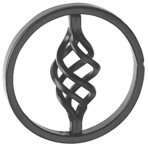 Cercle avec torsade fer forgé