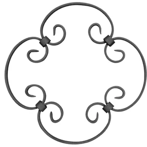 Rosace en fer forgé