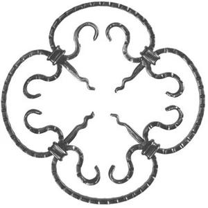 Rosace en fer forgé
