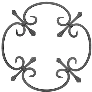 Rosace en fer forgé