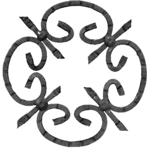 Rosace en fer forgé