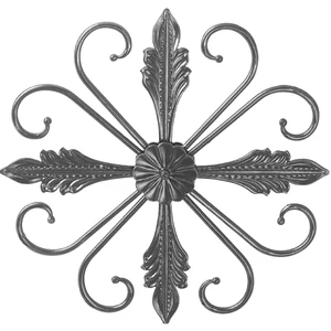 Panneau en fer forgé, différentes sections
