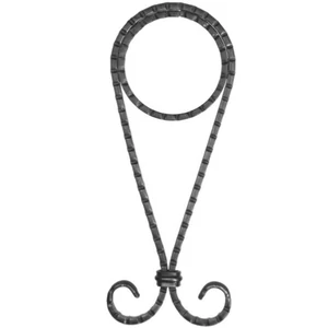 Volute en fer forgé, profil plat "Scala", différentes sections