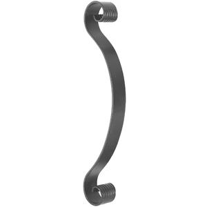 Barreau de balcon, barreau galbé classique en fer forgé, profil plat