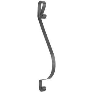Barreau de balcon, barreau galbé classique en fer forgé, profil plat