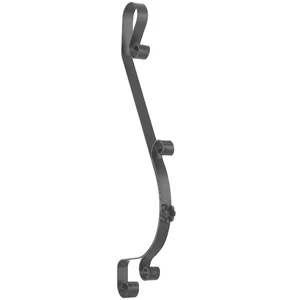 Barreau de balcon, barreau galbé classique en fer forgé, profil plat
