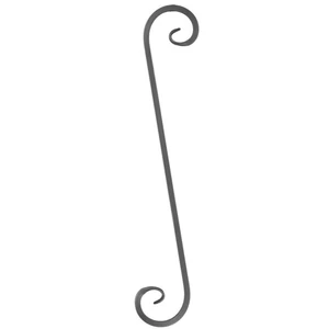 Grande volute en fer forgé, différentes sections et hauteurs