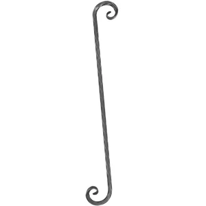 Grande volute en fer forgé, différentes sections et hauteurs