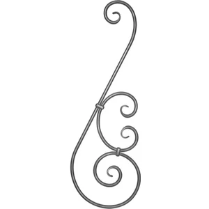 Grande volute en fer forgé