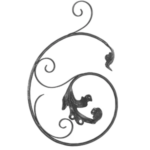 accessoire de ferronnerie, volute en fer forgé