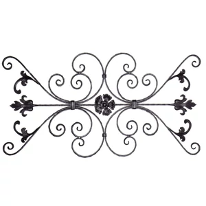 Panneau en fer forgé, rosettes sur les deux côtés