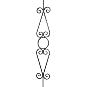 Ornement en fer forgé, profil carré "Scala"