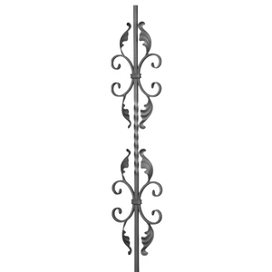 Barreau baroque en fer forgé