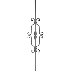 Barreau design moderne en fer forgé avec décor classique