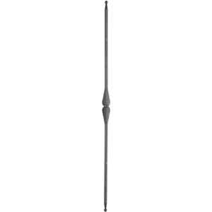 Barreau design moderne en fer forgé, profil rond, différentes sections