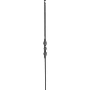 Barreau design moderne en fer forgé, profil carré, différentes sections