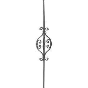 Barreau design moderne en fer forgé avec décor classique