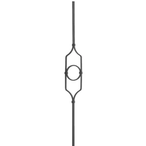 Barreau modern en fer forgé