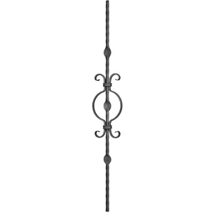 Barreau design moderne en fer forgé avec décor classique