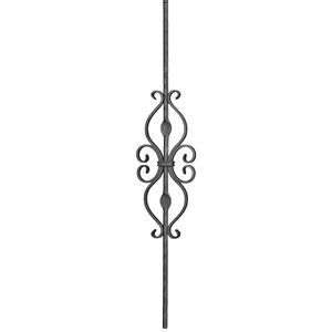 Barreau design moderne en fer forgé avec décor classique