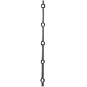 Rond acier à trous ovale, différentes dimensions de trous