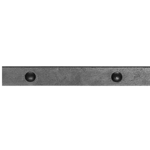 Plat acier avec rivets en relief