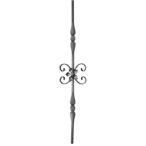 Barreau design moderne en fer forgé avec décor classique