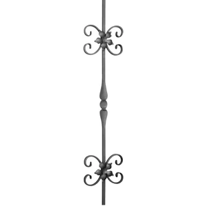 Barreau design moderne en fer forgé avec décor classique
