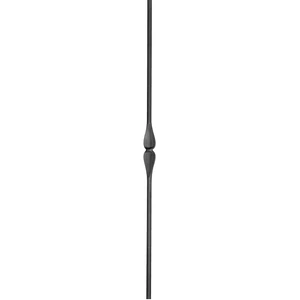 Barreau design moderne en fer forgé, profil rond, différentes sections et hauteurs