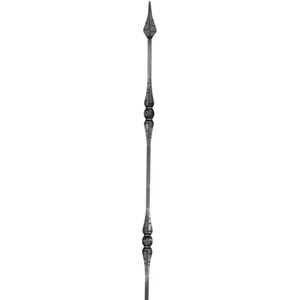 Barreau design moderne en fer forgé, profil carré, différentes sections