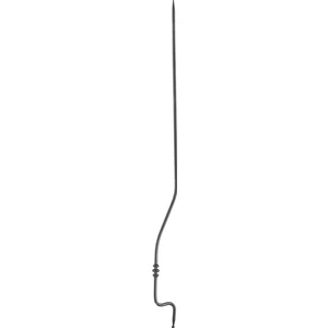 Barreau de balcon, barreau galbé en fer forgé, profil rond, différentes sections et hauteurs