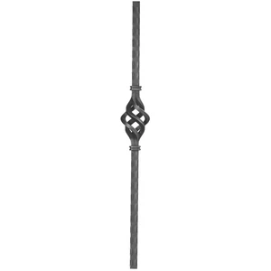Poteau départ de rampe d'escalier, différentes sections