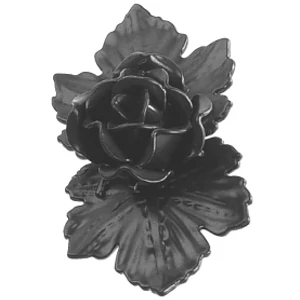 Tête de rose en fer forgé