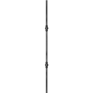 Barreau en fer forgé, profil rond lisse, différentes dimensions et pointes de lance