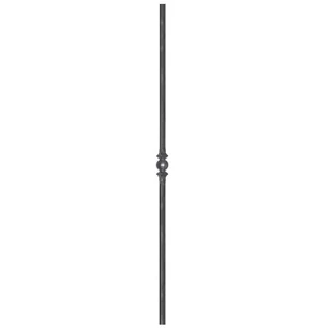 Barreau en fer forgé, profil carré biseauté, différentes dimensions et pointes de lance
