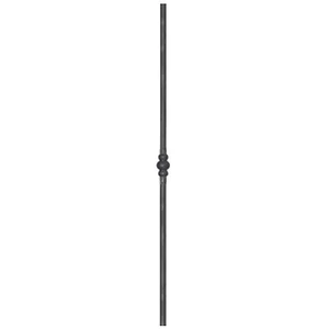 Barreau en fer forgé, profil carré biseauté, différentes dimensions et pointes de lance