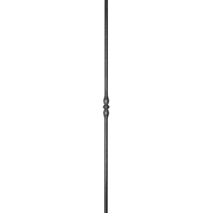 Barreau en fer forgé, profil rond lisse, différentes dimensions et pointes de lance