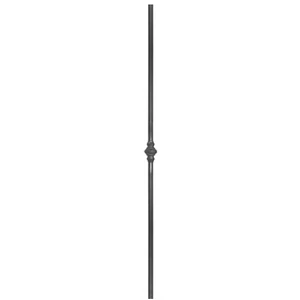 Barreau en fer forgé, profil rond lisse, différentes dimensions et pointes de lance