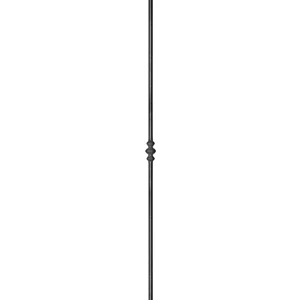 Barreau en fer forgé, profil rond lisse, différentes dimensions et pointes de lance