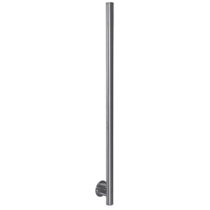 Poteau inox avec ancrage mural, tube rond, (AISI 304), différentes dimensions